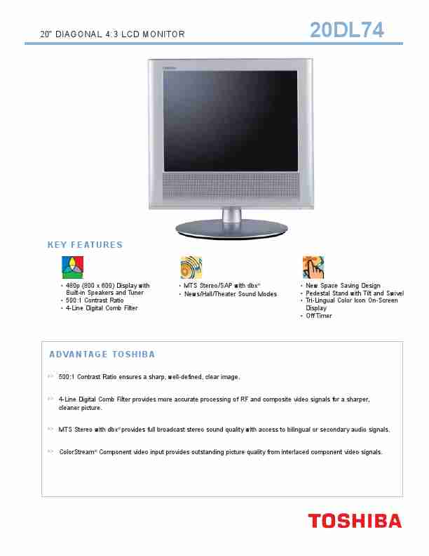 Toshiba Flat Panel Television 20DL74-page_pdf